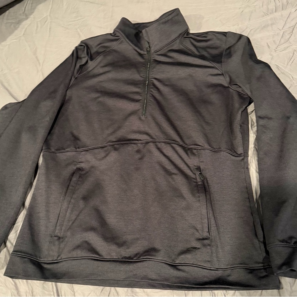 Puma Gold Gray Quarter-Zip Pullover,Women’s Medium